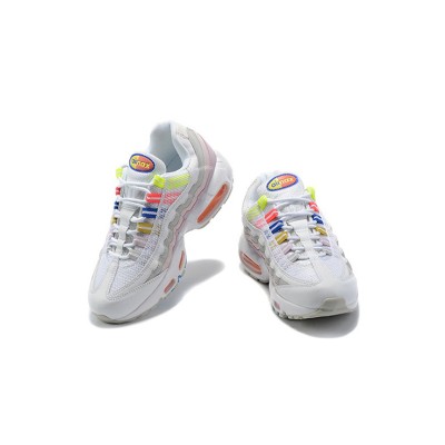 Colorful Style: Nike Air Max 95 White Multi DH5722-100 Vibrant Sneakers - Perfect Fusion of Comfort and Personality