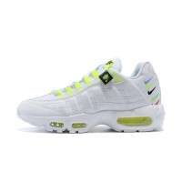 Global Style: Nike Air Max 95 Worldwide CV9030-100 White and Green Multicolor Sneakers - Perfect Blend of Comfort and Fashion