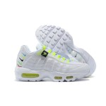 Nike Air Max 95 Worldwide CV9030-100 White and Green Multicolor Sneakers with Swoosh Accents