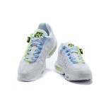 Nike Air Max 95 Worldwide CV9030-100 White and Green Multicolor Sneakers with Swoosh Accents