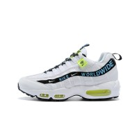 グローバルトレンド：Nike Air Max 95 Worldwide Pack CT0248-100 ホワイト＆ブルースニーカー - 快適さと国際的スタイルの完璧な融合