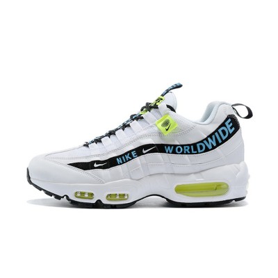 Global Trend: Nike Air Max 95 Worldwide Pack CT0248-100 White and Blue Sneakers - The Perfect Blend of Comfort and International Style