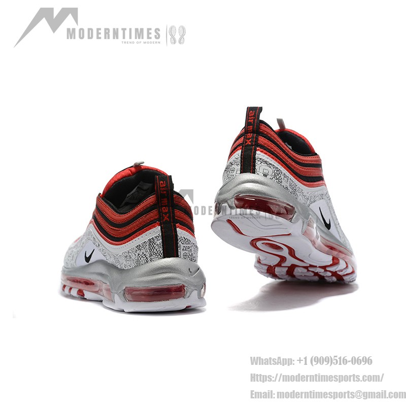 Nike Air Max 97 "Red/Black/Silver Print" CJ9780-600 - Kühnes Design mit Auffälligen Mustern