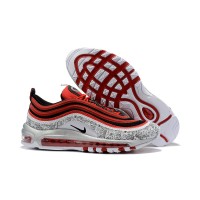 Nike Air Max 97 "Rot/Schwarz/Silber Print" CJ9780-600 - Auffälliges und Einzigartiges Design mit Markanten Mustern