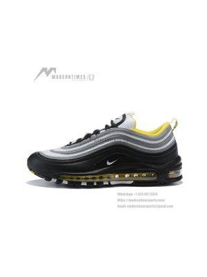 Nike Air Max 97 "Black/Grey/Yellow" 921522-005 - Sleek Gradient Design with Bold Yellow Accents