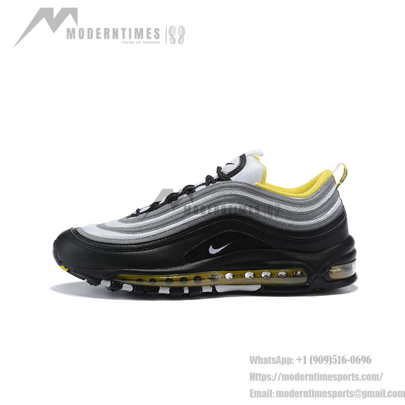 Nike Air Max 97 "Black/Grey/Yellow" 921522-005 - Sleek Gradient Design with Bold Yellow Accents