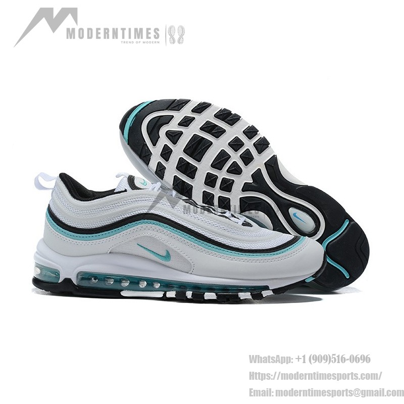 Nike Air Max 97 "Aurora Green" CZ3574-130 – White and Green Sneakers with Full-Length Air Cushioning