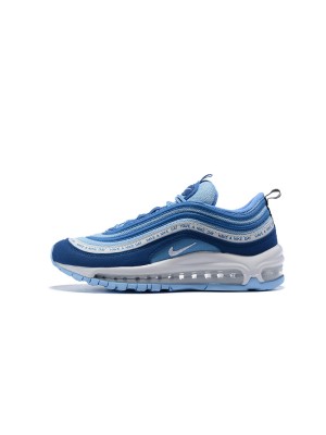 Nike Air Max 97 "Have a Nike Day" BQ9130-400 - Lebendige blaue Sneakers mit ikonischem Slogan für einen frischen Look