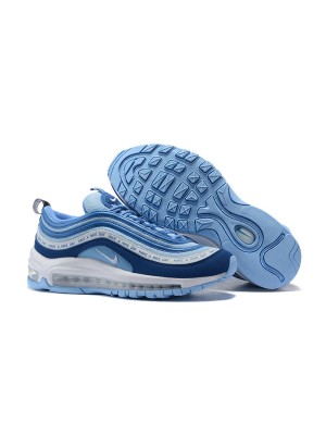 Nike Air Max 97 "Have a Nike Day" BQ9130-400 - Vibrant Blue Sneakers with Iconic Slogan for a Fresh Look