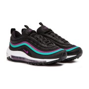 Nike Air Max 97 Black Grape 921733-008 - Klassisches Schwarz mit Lila und Türkis Akzenten für Stil und Komfort