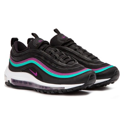 Nike Air Max 97 Black Grape 921733-008 - Classic Black with Vibrant Purple and Teal Accents for Ultimate Style and Comfort