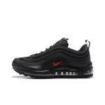 Nike Air Max 97 "Schwarz/Rot" AR4259-001 - Markante komplett schwarze Sneaker mit auffälligen roten Akzenten