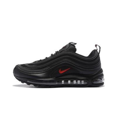 Nike Air Max 97 "Black/Red" AR4259-001 - Bold All-Black Sneakers with Striking Red Accents