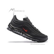 Nike Air Max 97 "Black/Red" AR4259-001 - Bold All-Black Sneakers with Striking Red Accents