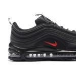 Nike Air Max 97 "Schwarz/Rot" AR4259-001 - Markante komplett schwarze Sneaker mit auffälligen roten Akzenten