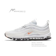 Nike Air Max 97 Cone BQ4567-100 - Crisp White and Vibrant Orange, Comfort Meets Style