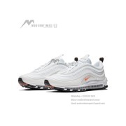 Nike Air Max 97 Cone BQ4567-100 - Crisp White and Vibrant Orange, Comfort Meets Style