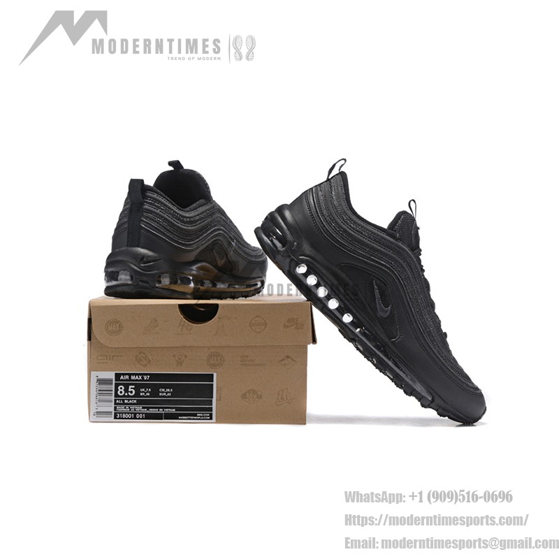 Nike Air Max 97 Triple Black DH8016-002 with Full-Length Air Cushioning