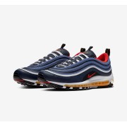 Nike Air Max 97 Midnight Navy 921826-403 - Marineblau und Rote Akzente, Perfekte Kombination aus Stil und Komfort