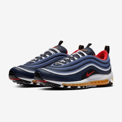 Nike Air Max 97 Midnight Navy 921826-403 - Midnight Navy and Red Accents, Perfect Fusion of Style and Comfort