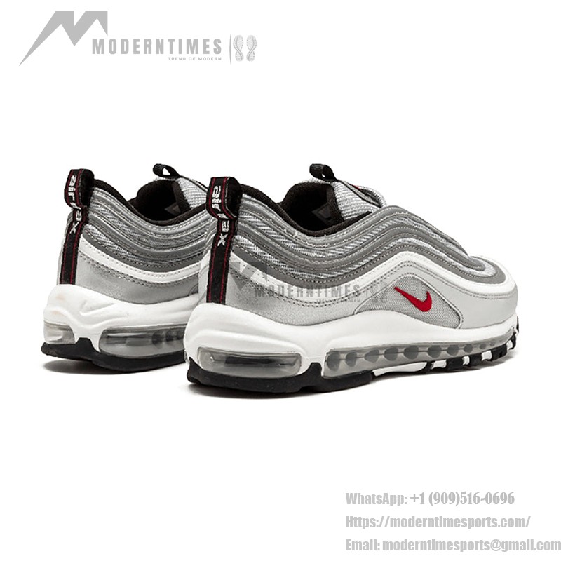 Nike Air Max 97 OG QS Silver Bullet Red Swoosh 884421-001