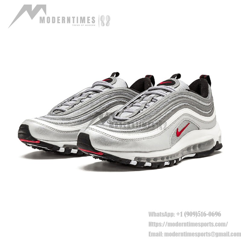 Nike Air Max 97 OG QS Silver Bullet Red Swoosh 884421-001