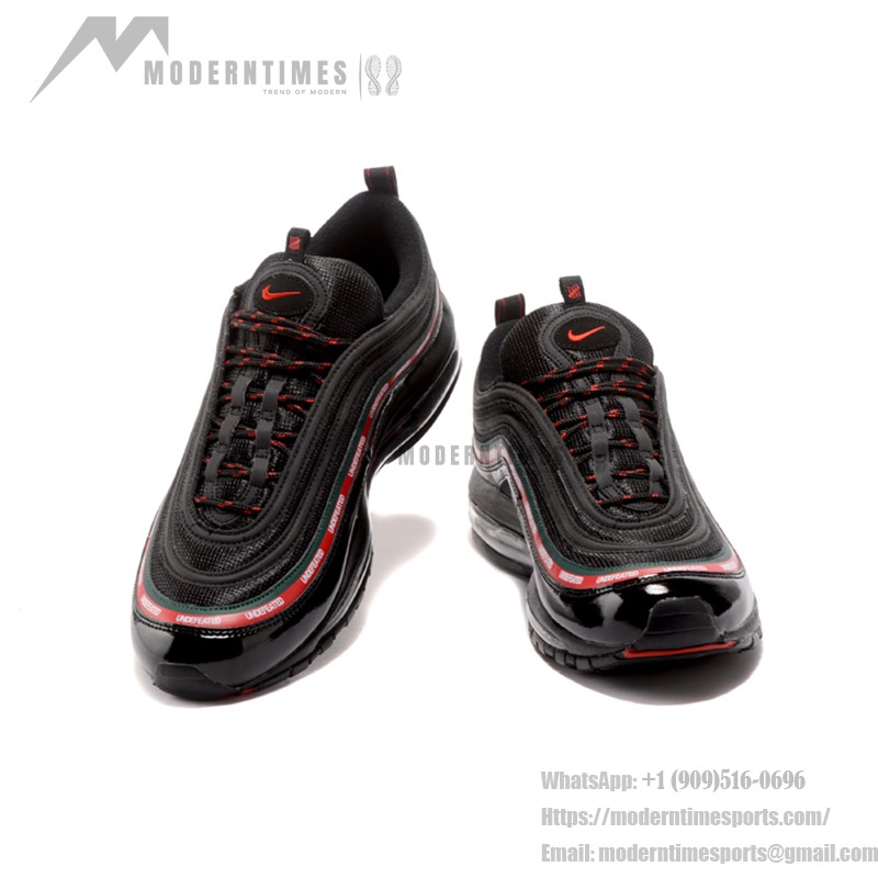 Nike Air Max 97 Undefeated Black/Red AJ1986-001 mit ikonischen roten und grünen Akzenten