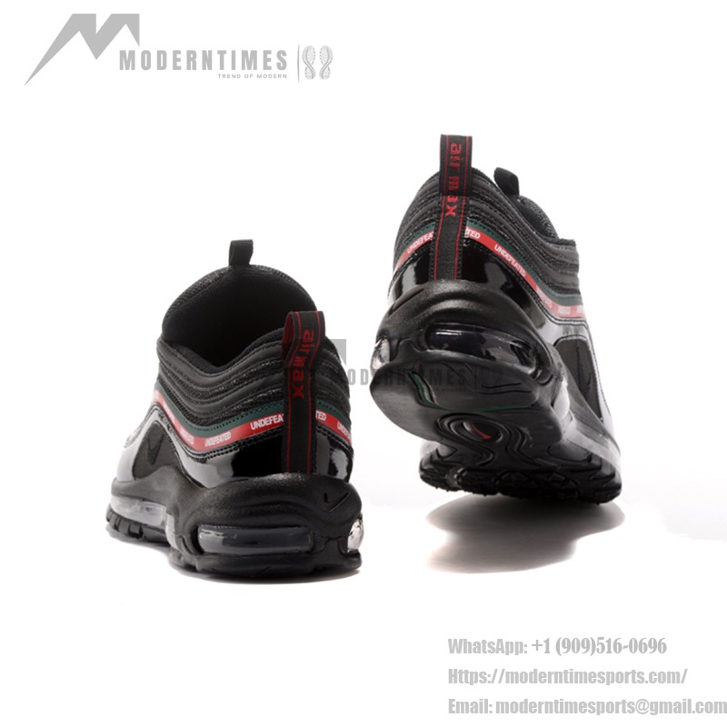 Nike Air Max 97 Undefeated Black/Red AJ1986-001 mit ikonischen roten und grünen Akzenten