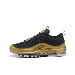 Nike Air Max 97 "Black/Gold" AT5458-002 - Black and Gold Sneakers with Red Accents