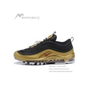 Nike Air Max 97 "Black/Gold" AT5458-002 - Bold Design with Striking Red Accents for a Luxe Look
