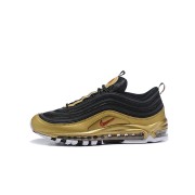 Nike Air Max 97 "Schwarz/Gold" AT5458-002 - Auffälliges Design mit Roten Akzenten für einen Luxuriösen Look