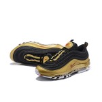 Nike Air Max 97 "Black/Gold" AT5458-002 - Black and Gold Sneakers with Red Accents