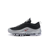 Nike Air Max 97 "Schwarz/Silber/Rot" AT5458-001 - Auffälliges Design mit metallischem Silber für einen markanten Look