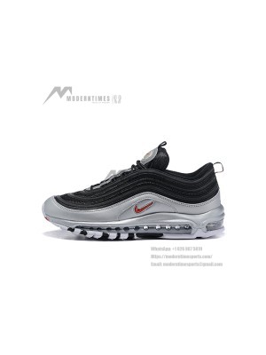 Nike Air Max 97 "Black/Silver/Red" AT5458-001 - Bold Design with Metallic Silver Finish for a Standout Look