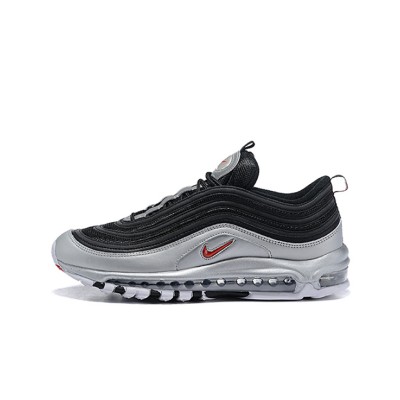 Nike Air Max 97 "Black/Silver/Red" AT5458-001 - Bold Design with Metallic Silver Finish for a Standout Look