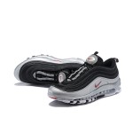 Nike Air Max 97 "Black/Silver/Red" AT5458-001 - Bold Metallic Silver Design