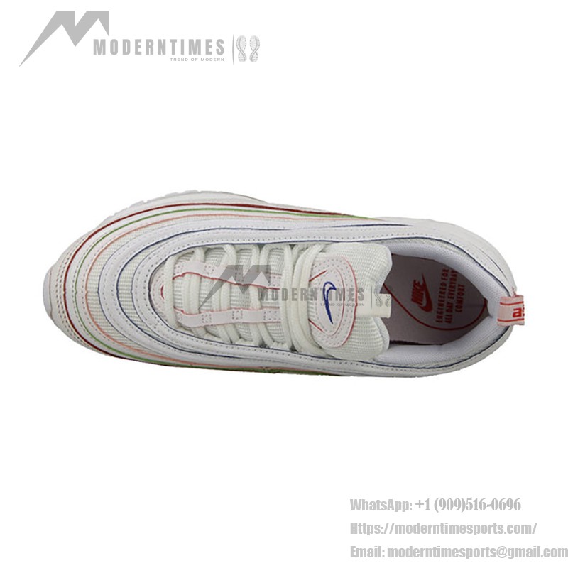 Nike Air Max 97 Rainbow AQ4137-100 - White with Rainbow Accents