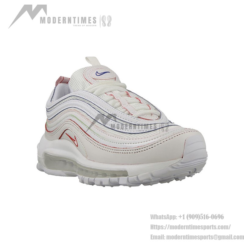 Nike Air Max 97 Rainbow AQ4137-100 - White with Rainbow Accents