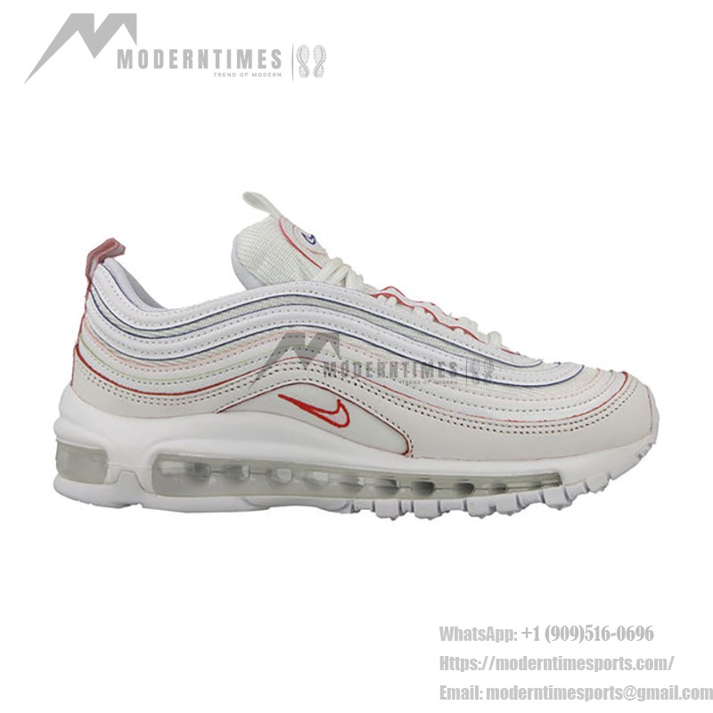 Nike Air Max 97 Rainbow AQ4137-100 - White with Rainbow Accents