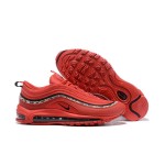 Nike Air Max 97 Red Leather Essential AQ0655-121 with Leopard Print