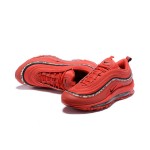 Nike Air Max 97 Red Leather Essential AQ0655-121 with Leopard Print