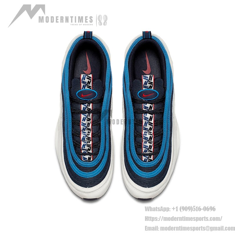 Nike Air Max 97 SE Blue Nebula AQ4126-400 White and Blue Sneaker