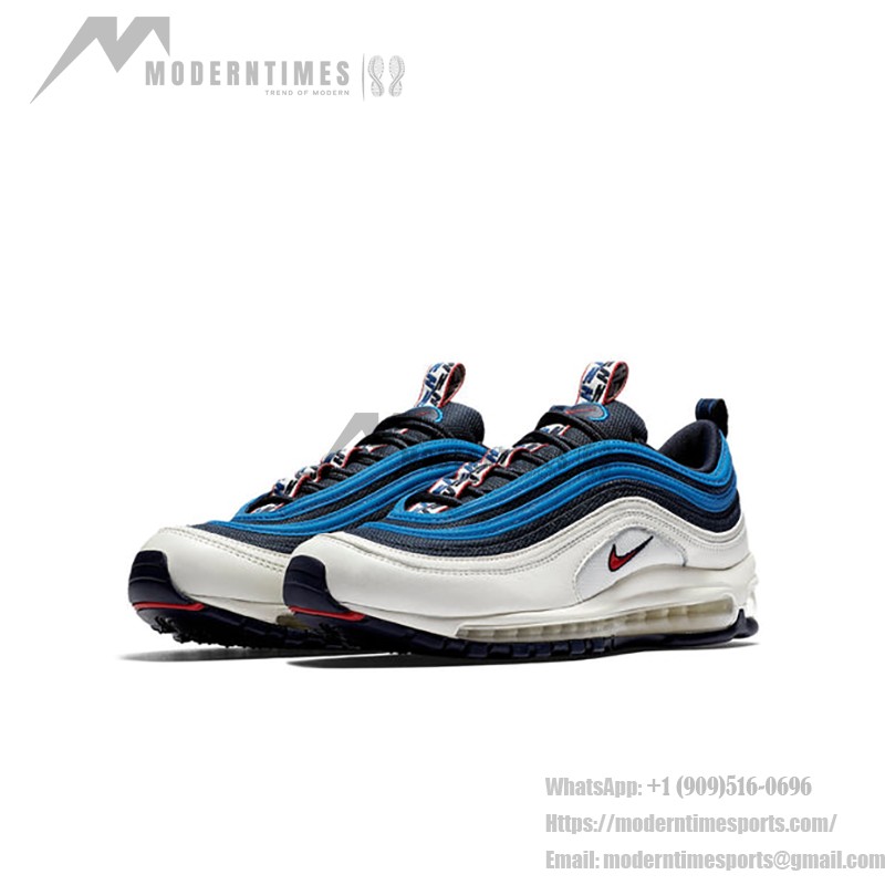 Nike Air Max 97 SE Blue Nebula AQ4126-400 White and Blue Sneaker