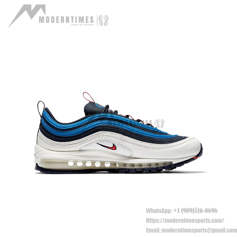 Nike Air Max 97 SE Blue Nebula AQ4126-400 White and Blue Sneaker