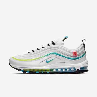 Nike Air Max 97 SE "Worldwide" CZ5607-100 - Fresh White Sneakers with Vibrant Accents for a Global Look