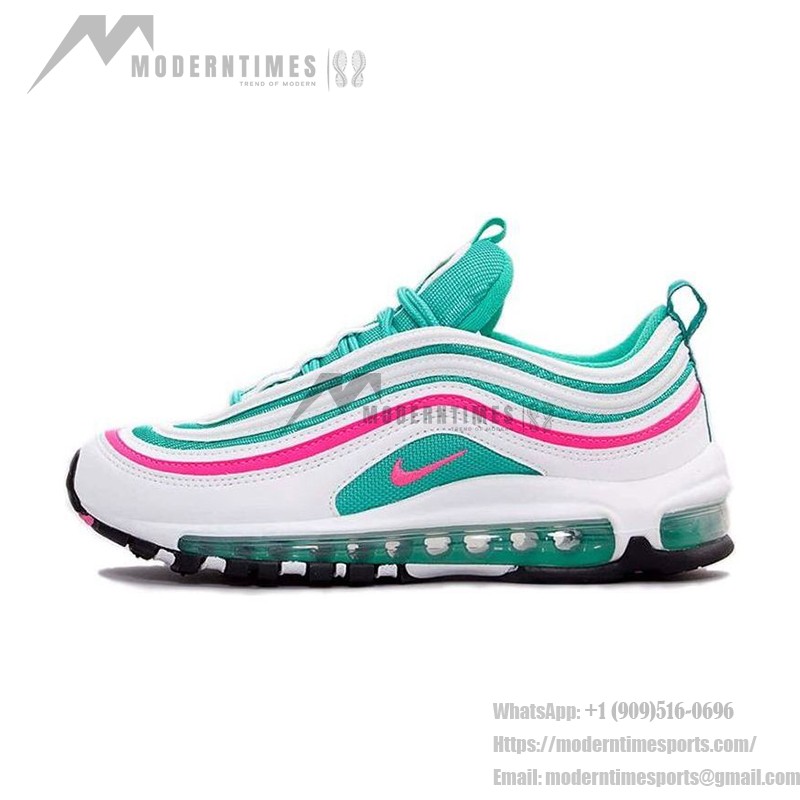 Nike Air Max 97 South Beach 921522-101 ティール ピンク ホワイト スニーカー