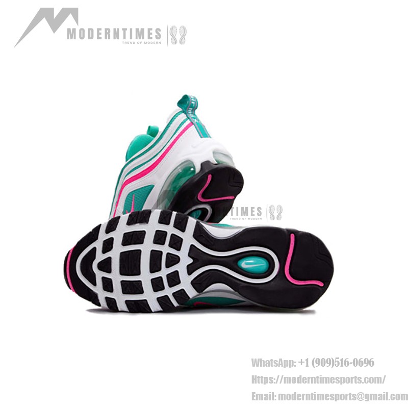 Nike Air Max 97 South Beach 921522-101 ティール ピンク ホワイト スニーカー