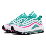 Nike Air Max 97 South Beach 921522-101 ティール ピンク ホワイト スニーカー