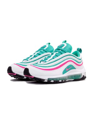 Nike Air Max 97 South Beach 921522-101 - アイコニックなサマースタイルを演出するホワイト、ティール、ピンクの鮮やかなデザイン