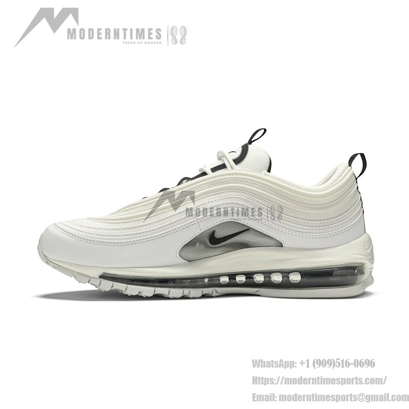 Nike Air Max 97 White Black Silver 921733-103 with Full-Length Air Cushion